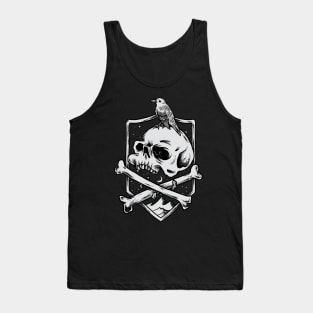 Skull and Bird Shirt Tank Top